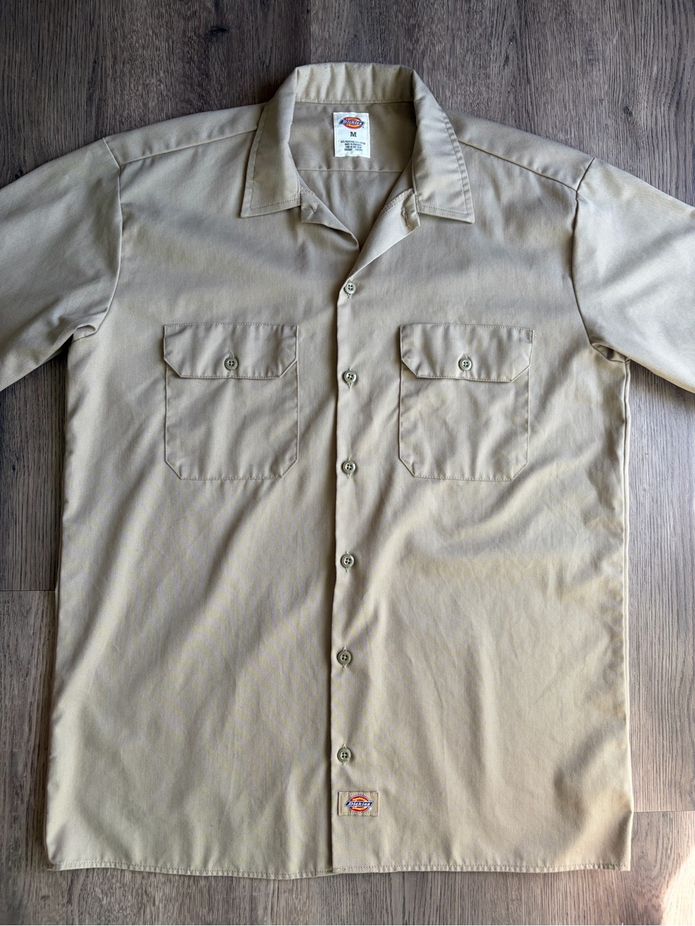 Dickies Khaki Short-Sleeve Work Shirt